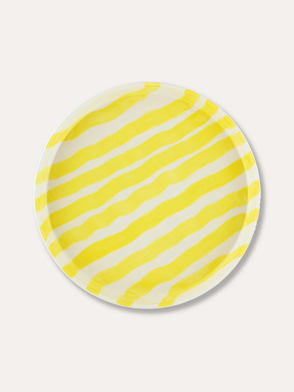 Striped Ceramic Plate