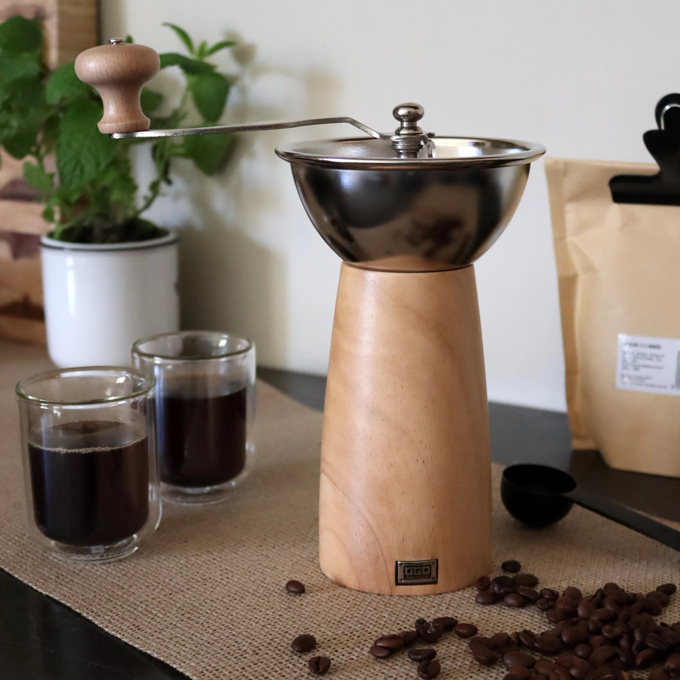 "Auguste" - Wood Coffee Grinder