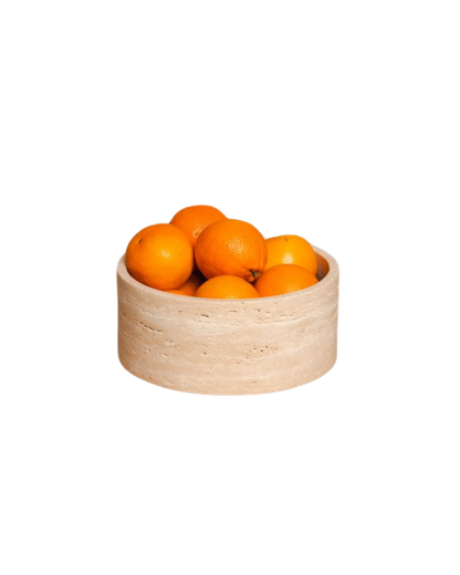 Travertine Fruit Bowl - Ø24cm