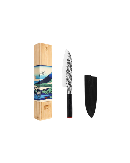 Couteau Santoku + Coffret Cadeau