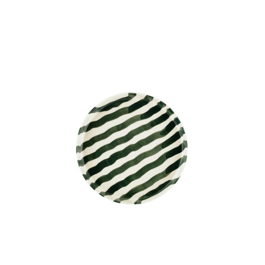 Striped Ceramic Plate