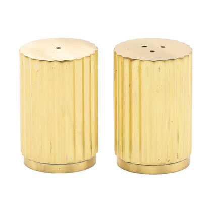 Salt and Pepper Shaker Set – Brass