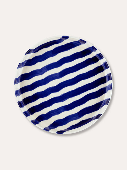 Striped Ceramic Plate