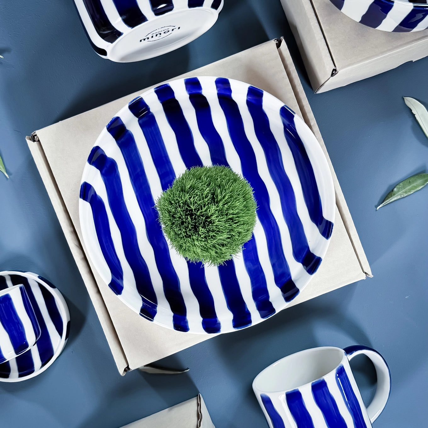 Striped Ceramic Plate